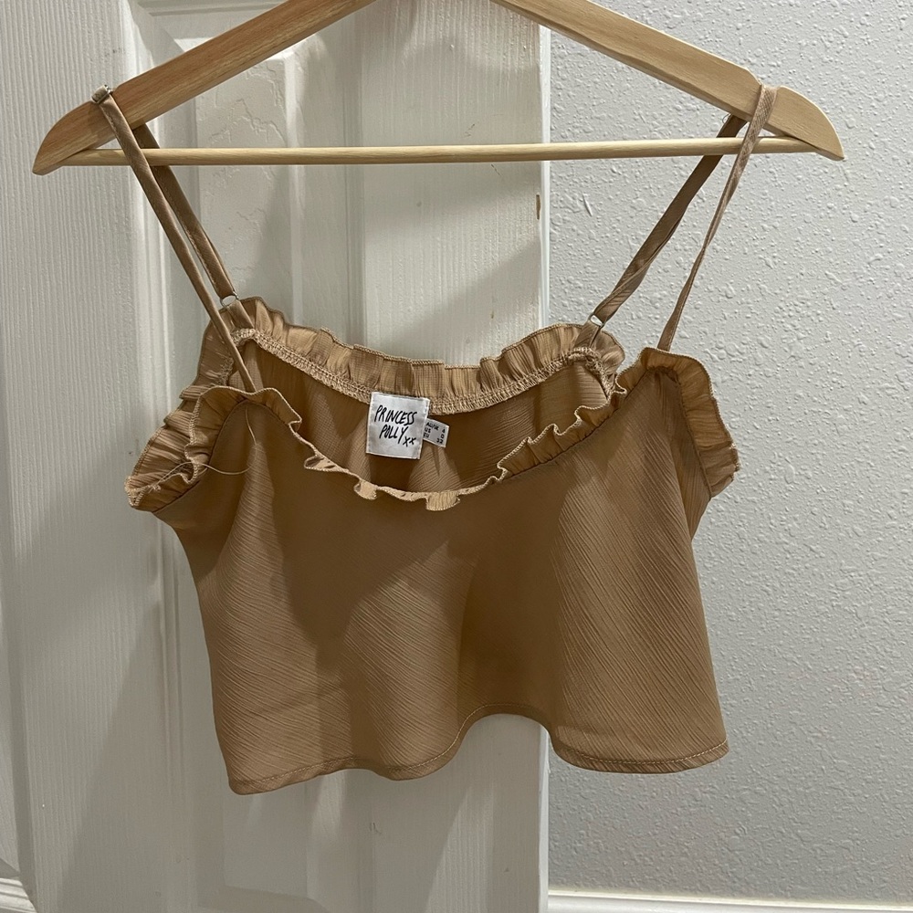 princess polly brown crop top